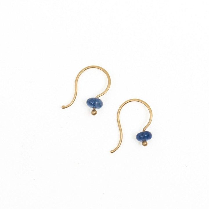 Carla Caruso/　Gem Drop Earrings-Blue Sapphire - haus-netstore