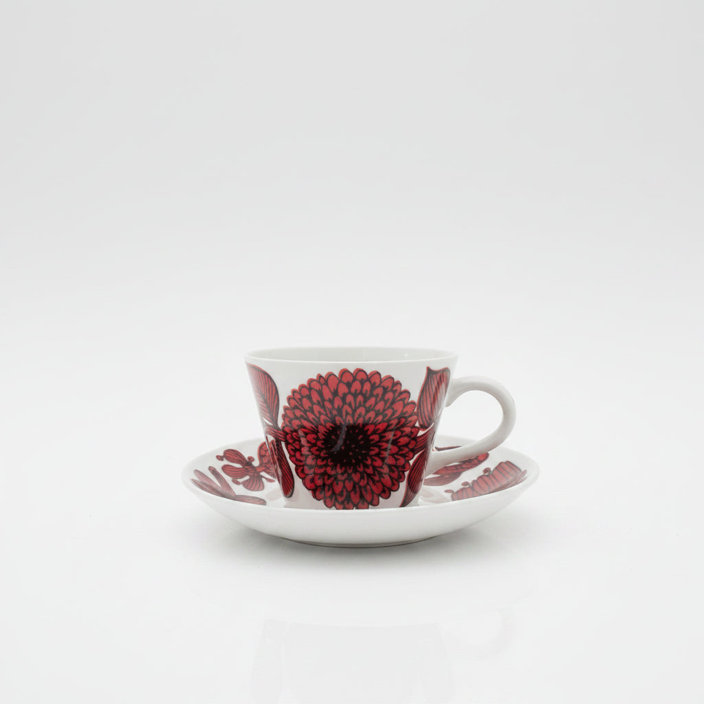 GUSTAFSBERG（グスタフスベリ）/　RED ASTER（レッドアスター）コーヒーカップ＆ソーサー - haus-netstore