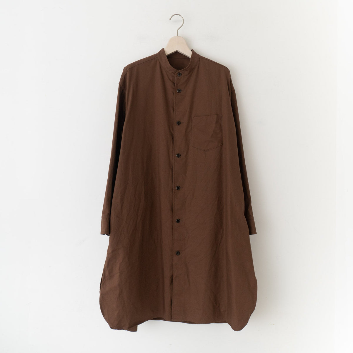 ゴーシュ /　コットンオックススタンドカラーロングシャツ G224-B040 - haus-netstore