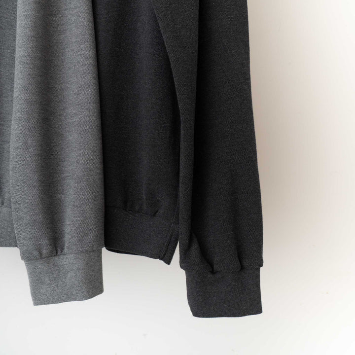 SCYE BASICS/MEN　Cotton Pique Long Sleeved Polo Shirt - haus-netstore