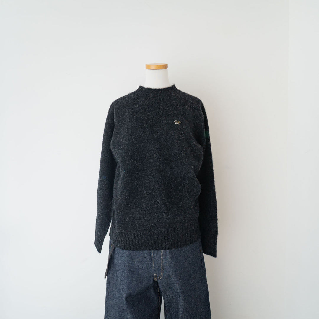 SCYE BASICS/WOMEN　Shetland Wool Brushed Sweater - haus-netstore