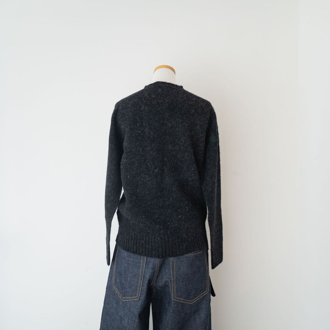 SCYE BASICS/WOMEN　Shetland Wool Brushed Sweater - haus-netstore