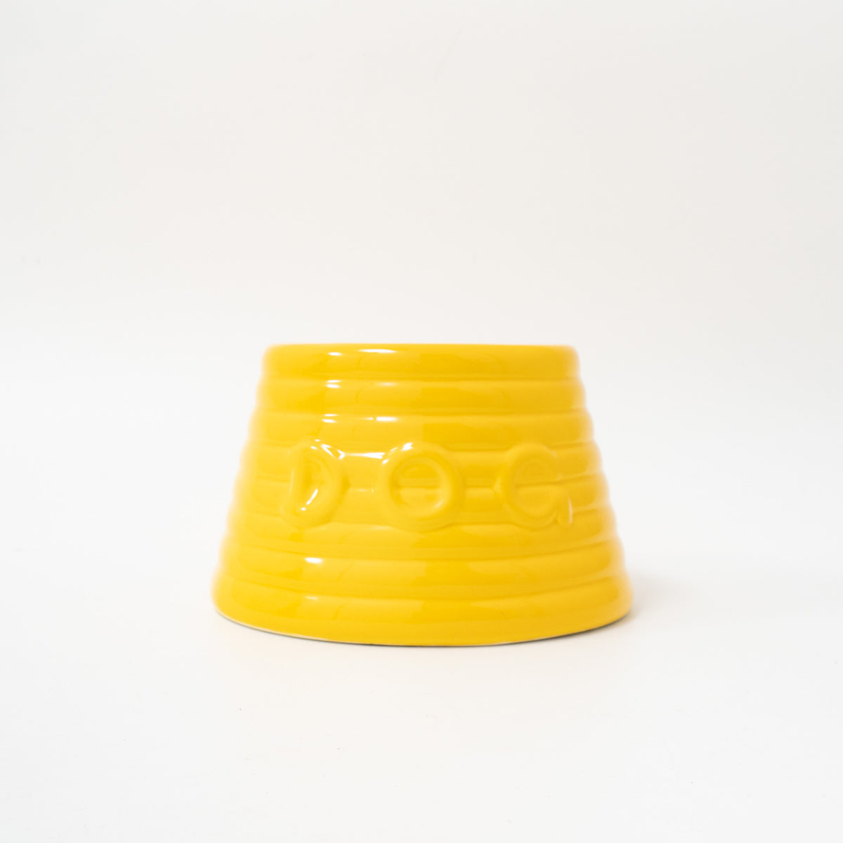ペット用品 - BAUER POTTERY / RINGWARE DOG BOWL Sサイズ イエロー - haus-netstore