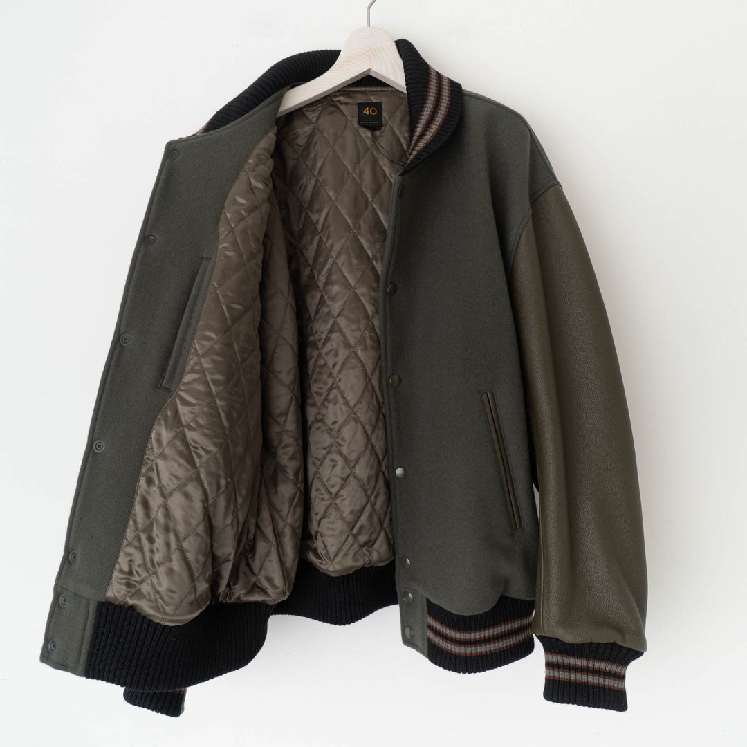 SCYE BASICS/MEN　Wool Melton Varsity Jacket - haus-netstore