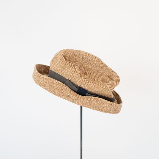 mature ha. /　BOXED HAT 7cm brim plain tape MBOX104PT-Y - haus-netstore