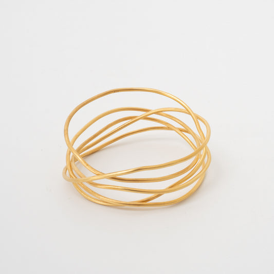 _Fot/　round wire bangle L_ strings gold 1207a_bl - haus-netstore