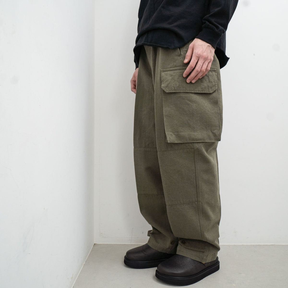KAPTAIN SUNSHINE/　Fatigue Pants (light olive) - haus-netstore