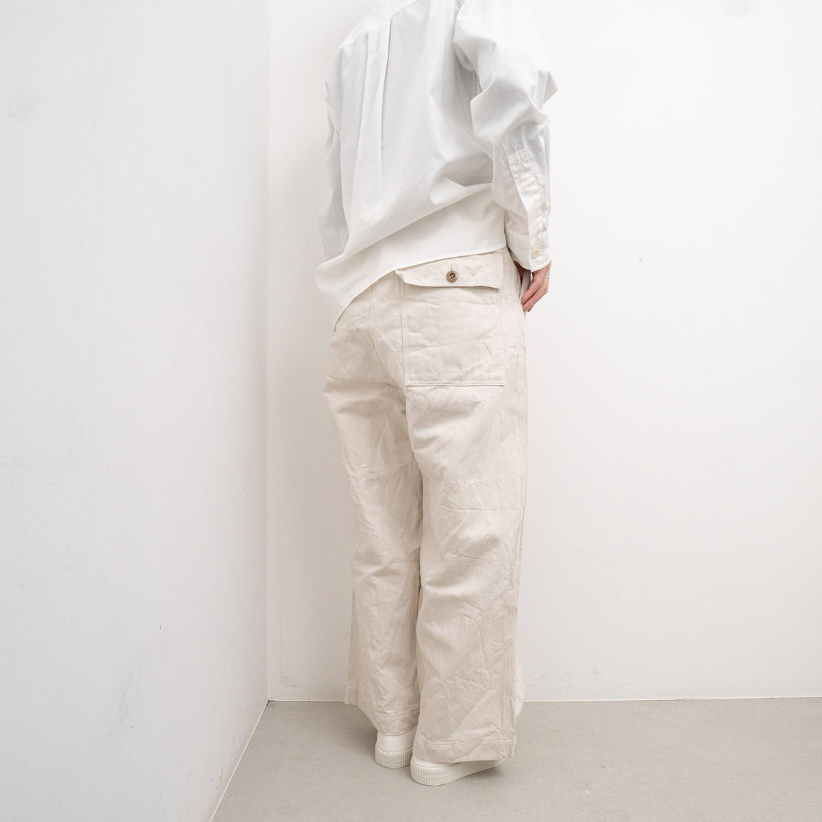 【再入荷】TAYUTAU/　綿麻デニムイージーパンツ - haus-netstore