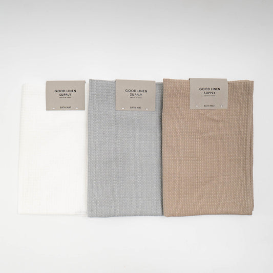 GOOD LINEN SUPPLY/　BATH MAT WAFFULE - haus-netstore