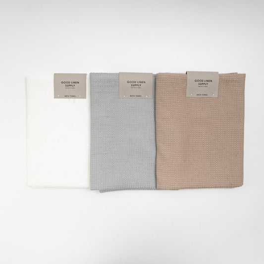 GOOD LINEN SUPPLY/　BATH TOWEL WAFFULE - haus-netstore