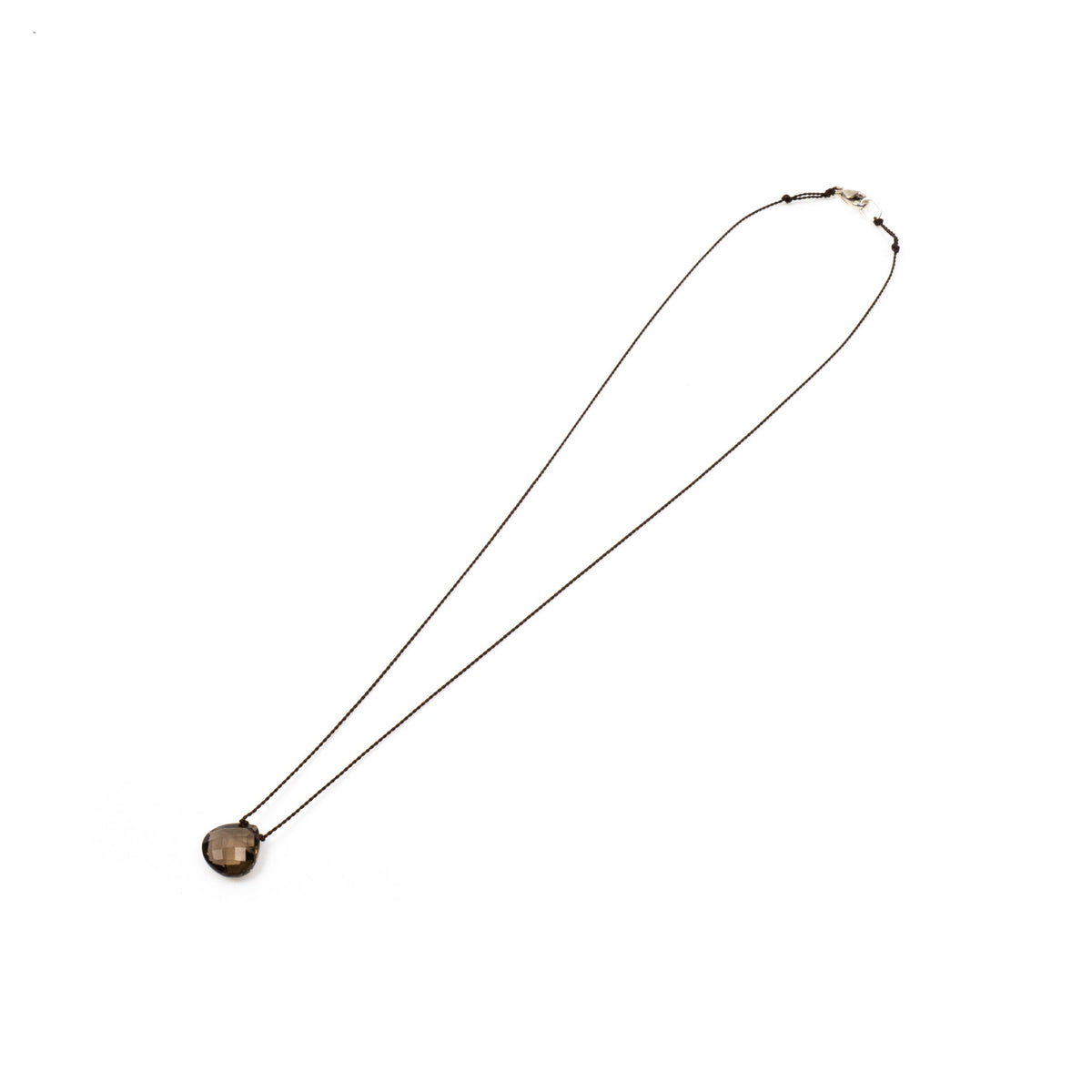 Margaret Solow/　Faceted Stone Necklace col.Smokey Quartz-Y - haus-netstore
