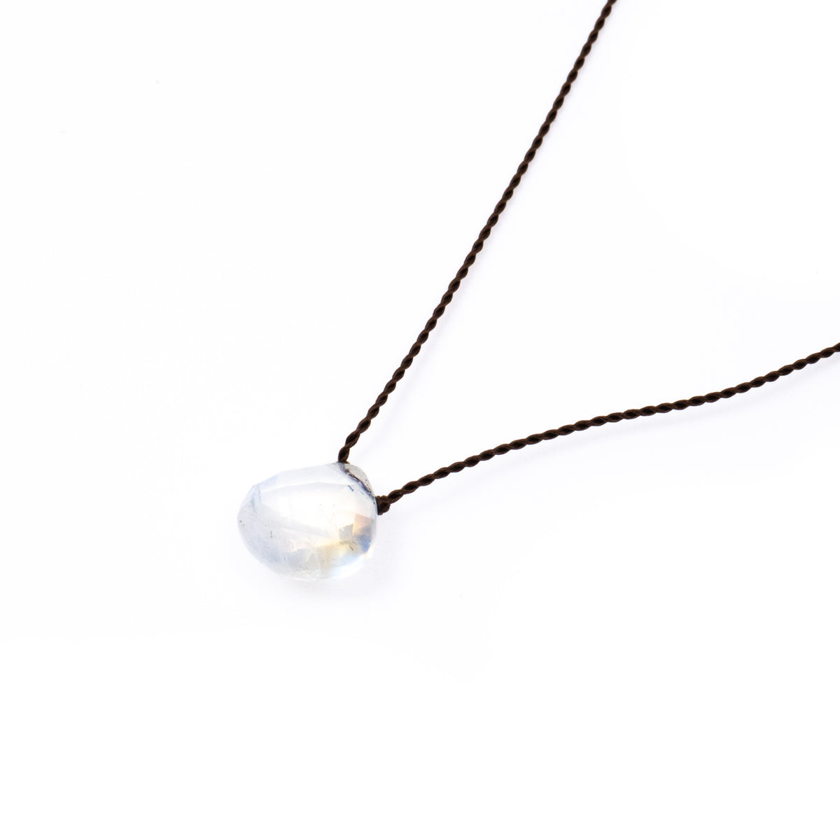Margaret Solow/　Faceted Stone Necklace col.Rainbow Moonstone-Y - haus-netstore