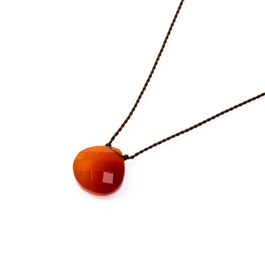 Margaret Solow/　Faceted Stone Necklace col.Carnelian-Y - haus-netstore