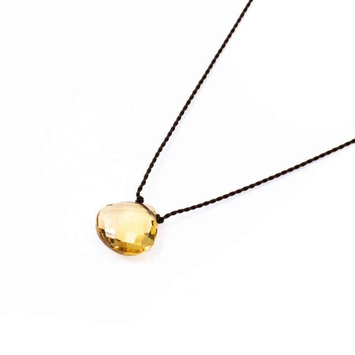 Margaret Solow/　Faceted Stone Necklace col.Citrine-YＨ - haus-netstore