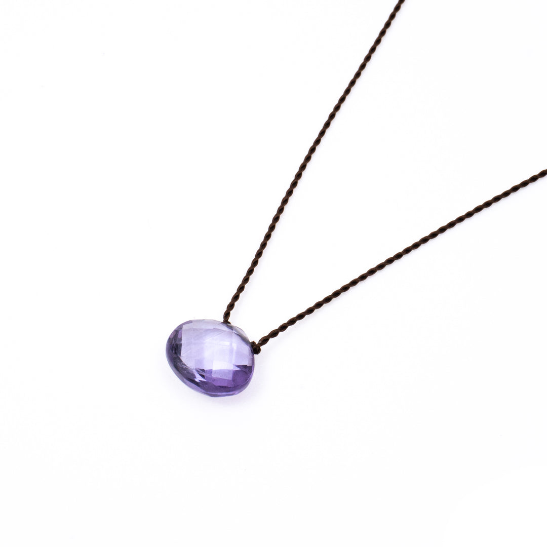 Margaret Solow/ Faceted Stone Necklace col.Amethyst-Ｈ - haus-netstore