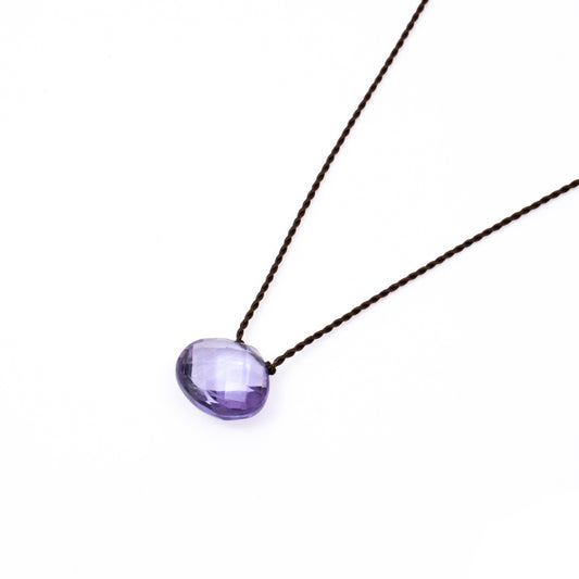 Margaret Solow/ Faceted Stone Necklace col.Amethyst-Ｈ - haus-netstore