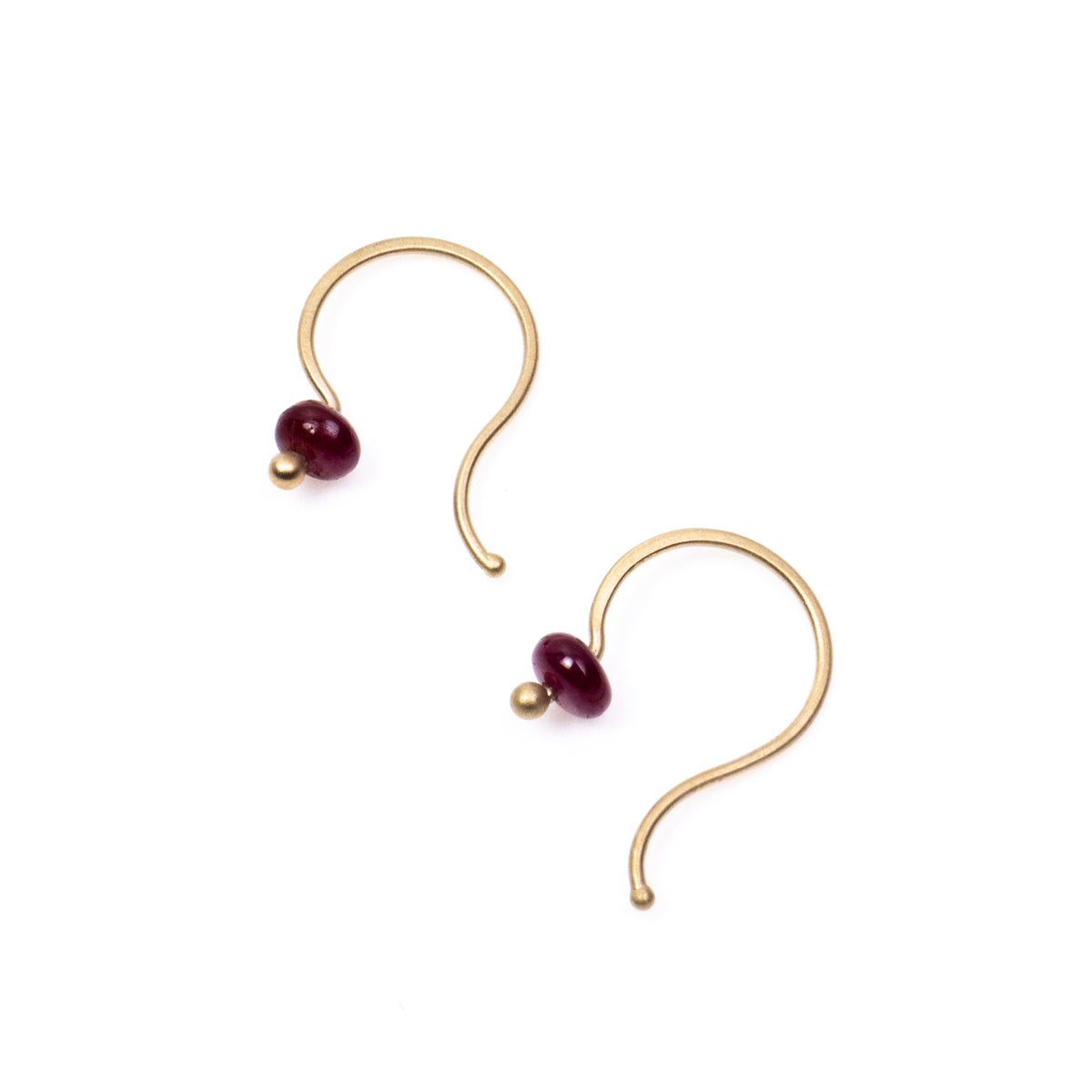 Carla Caruso/　Gem Drop Earrings-Ruby-Y・ - haus-netstore