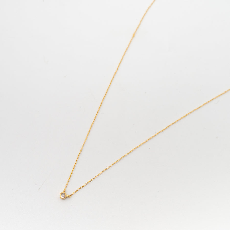 SOURCE/　2mm Rosecut Diamond necklace-Y - haus-netstore