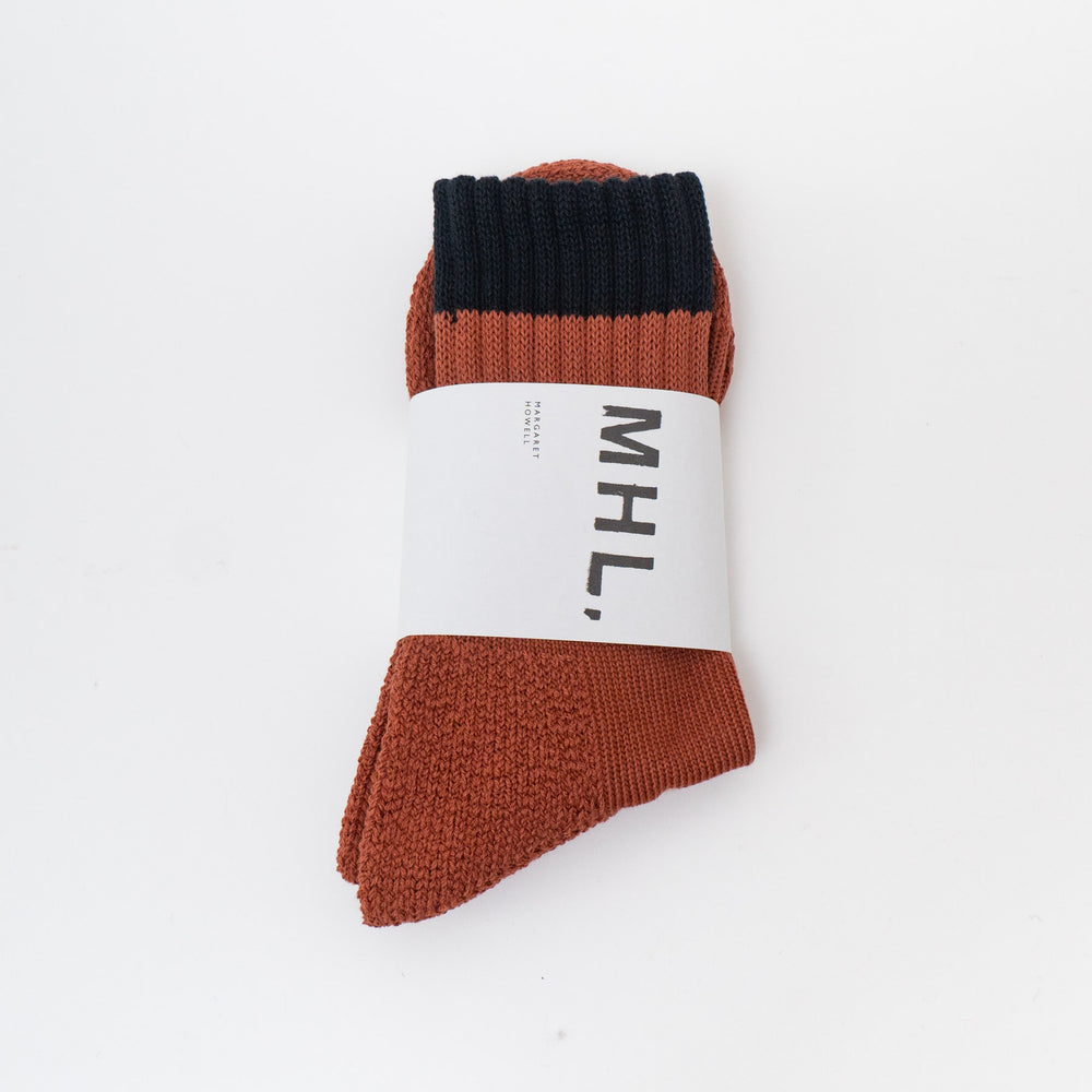 MHL. /WOMEN　CONTRAST RIB SPORT SOCK - haus-netstore