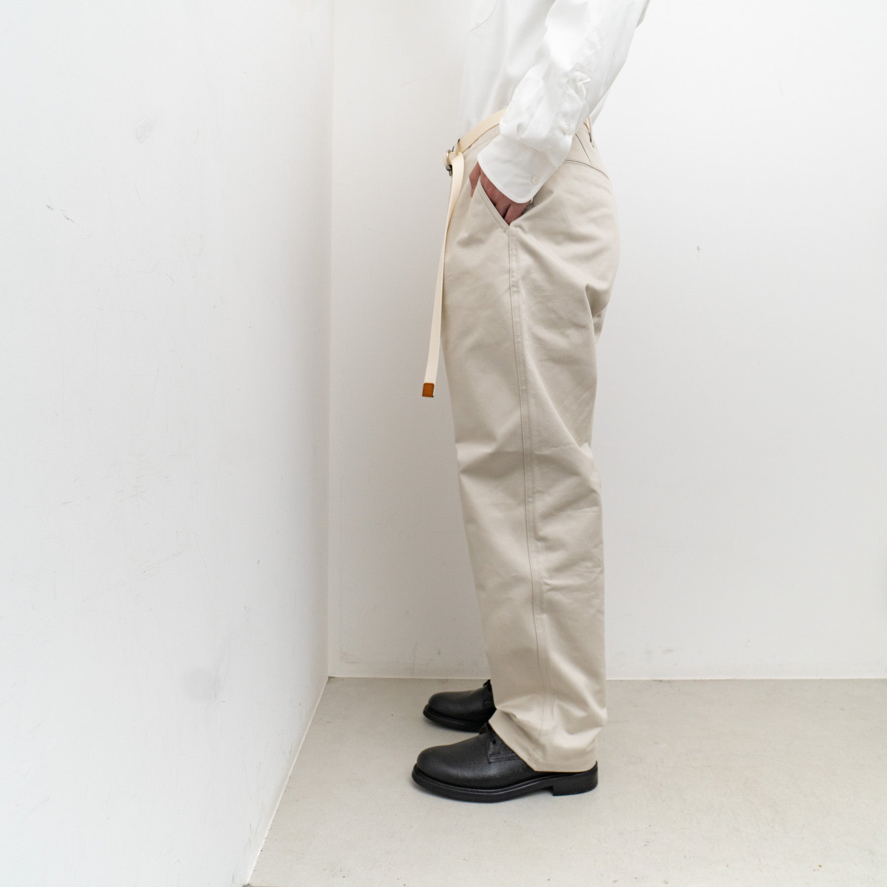SCYE BASICS/MEN San Joaquin Cotton Chino 41Khaki Trousers – haus 