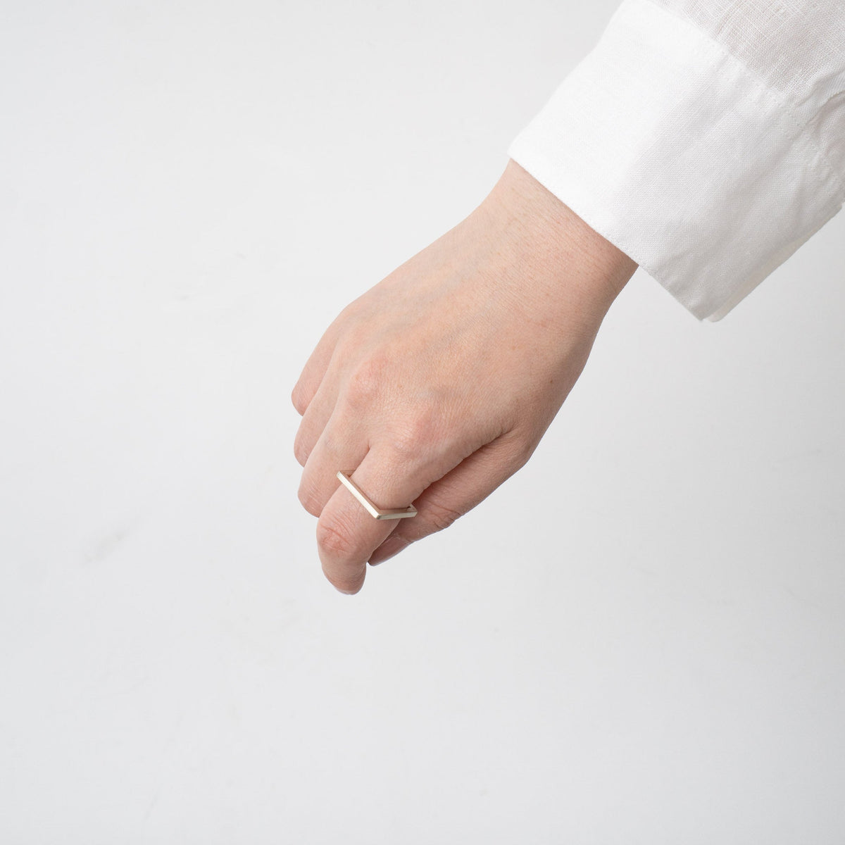 _Fot/　line ring_square silver 0813as - haus-netstore