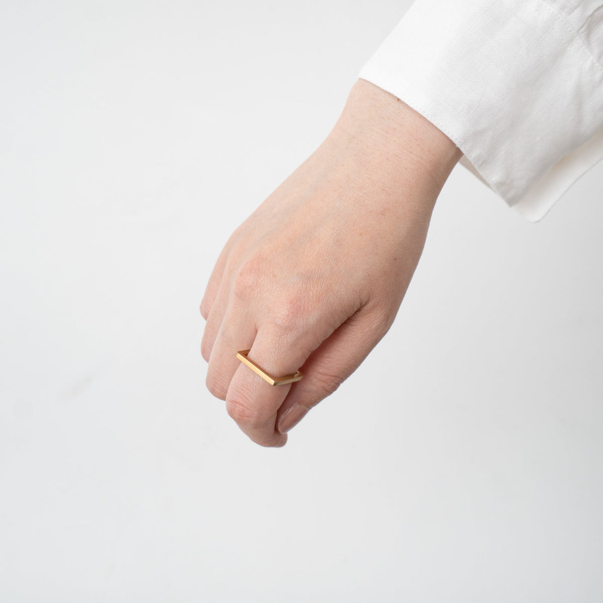 _Fot/　line ring_square gold 0713as - haus-netstore