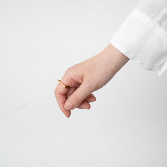 _Fot/　line ring_square gold 0713as - haus-netstore