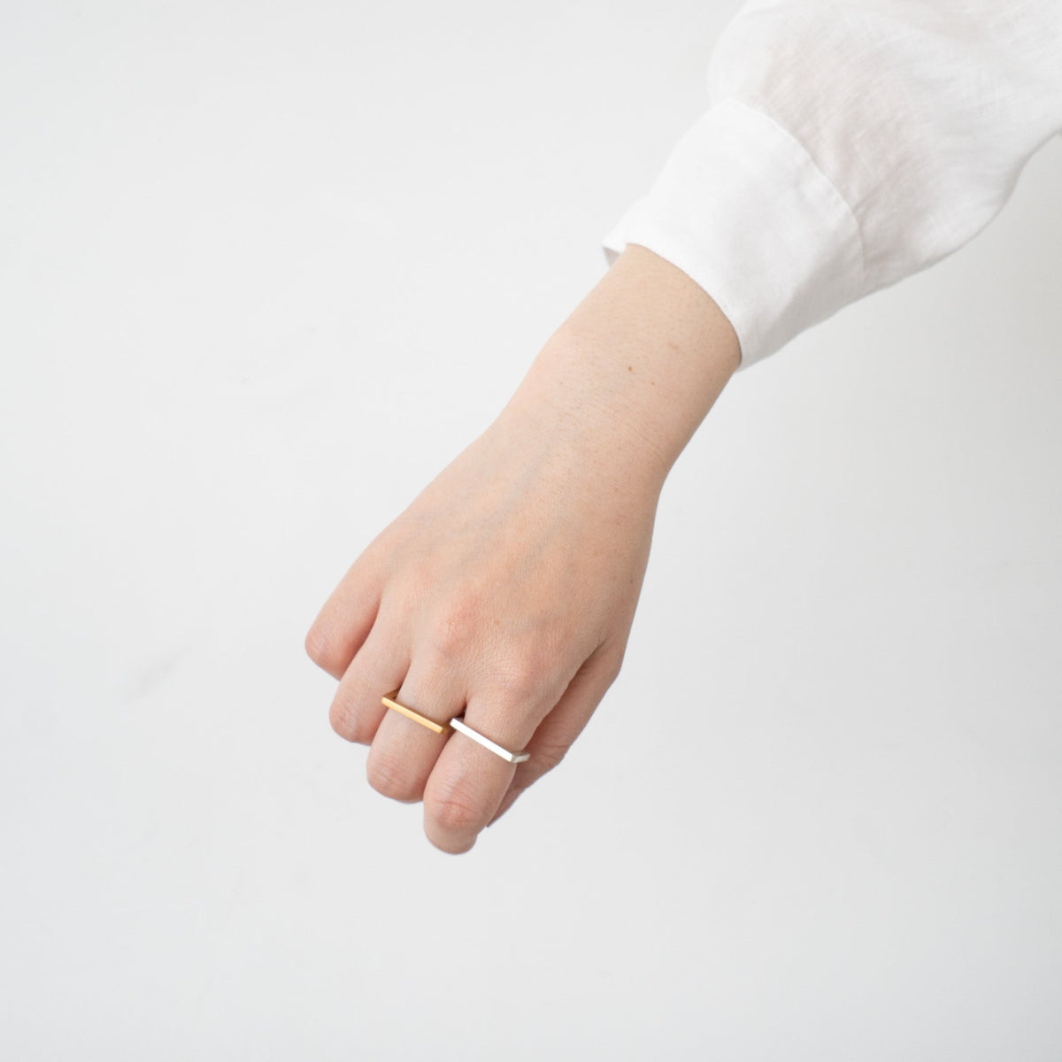 _Fot/　line ring_square silver 0813as - haus-netstore