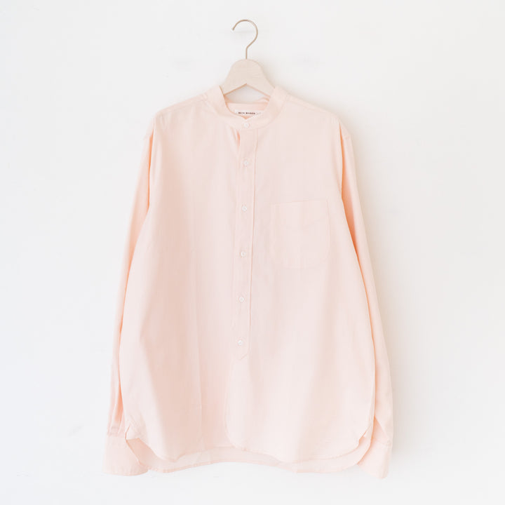 SCYE BASICS/MEN　FINX Cotton Oxford Grandad Collar Shirt - haus-netstore
