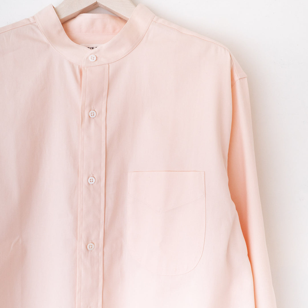 SCYE BASICS/MEN　FINX Cotton Oxford Grandad Collar Shirt - haus-netstore