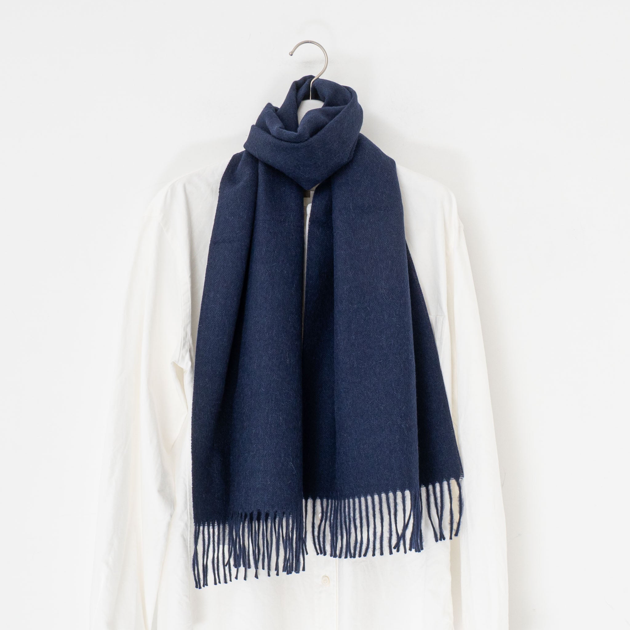 THE INOUE BROTHERS.../ Brushed Scarf TIB21-AL2001ML-navy – haus