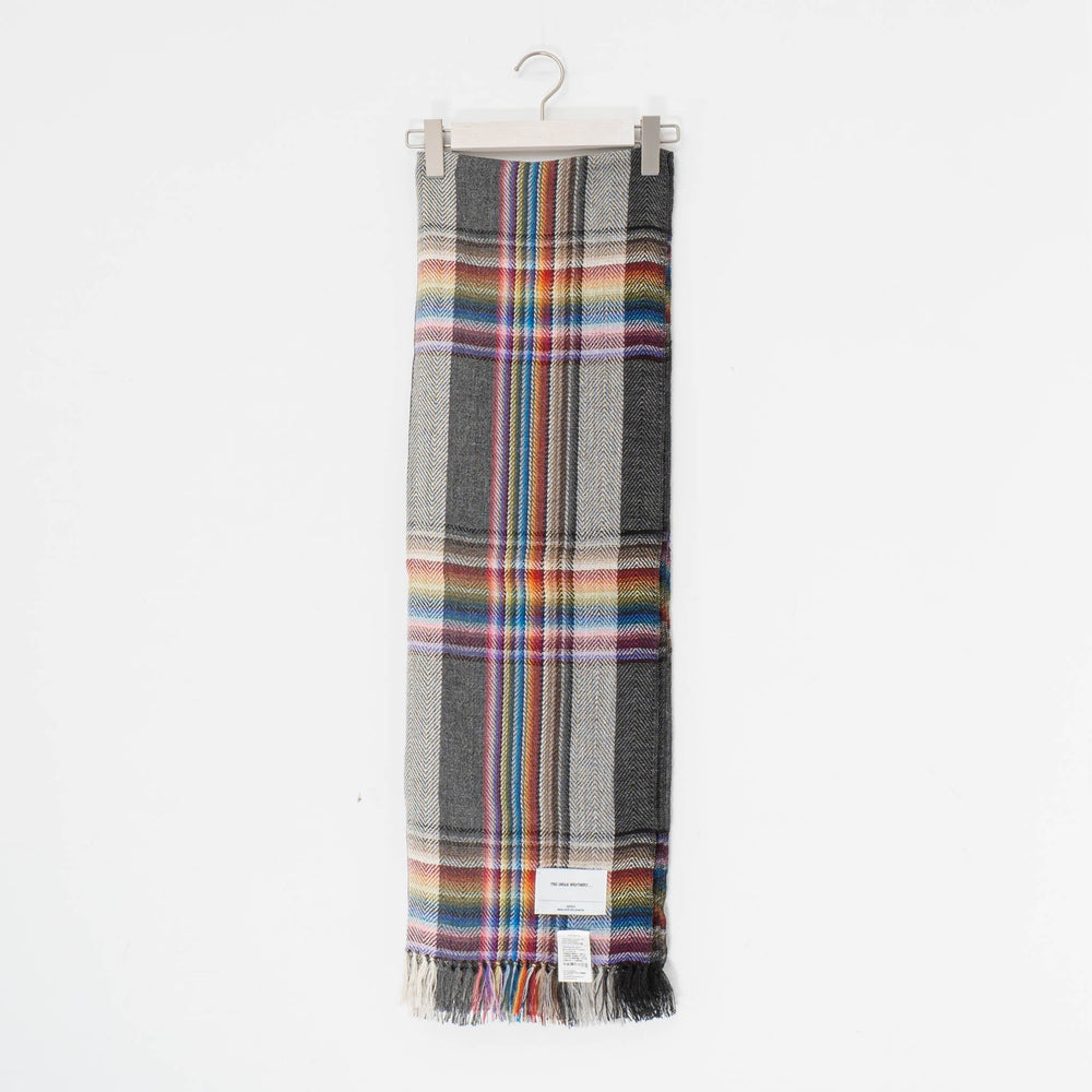 THE INOUE BROTHERS.../　Multi Colored Scarf TIB21-AL5001ML-grey - haus-netstore