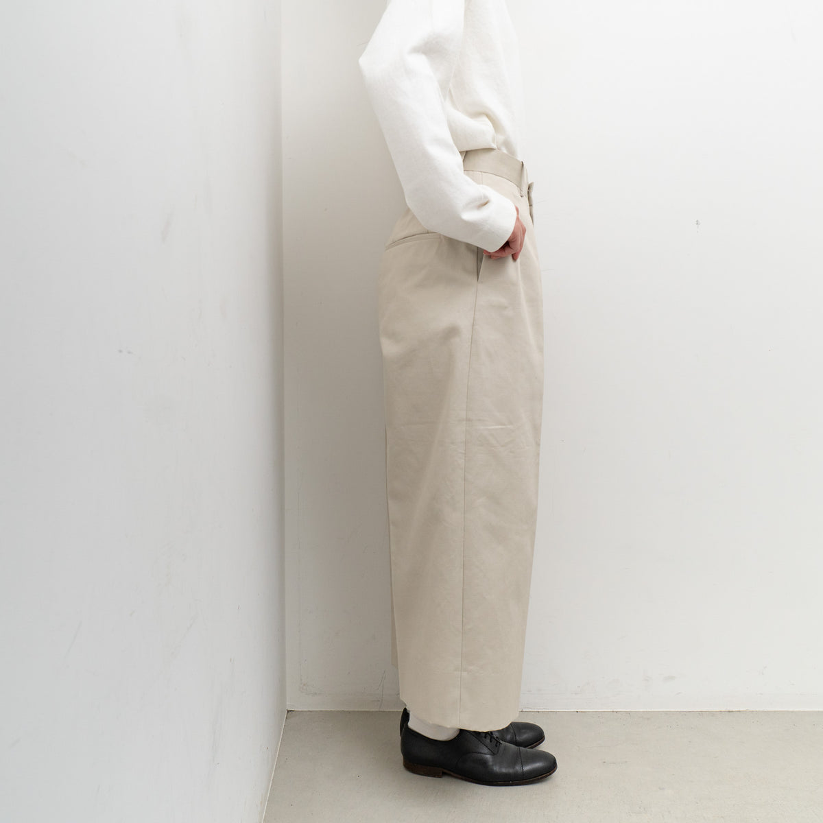 SCYE/WOMEN　Cotton Chino Cropped Wide Pants - haus-netstore