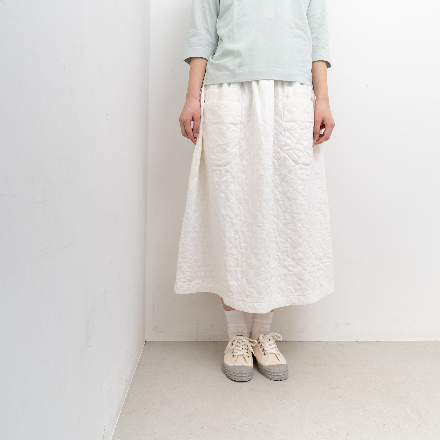 完売】homspun / 30/1天竺キルティングスカート – haus-netstore