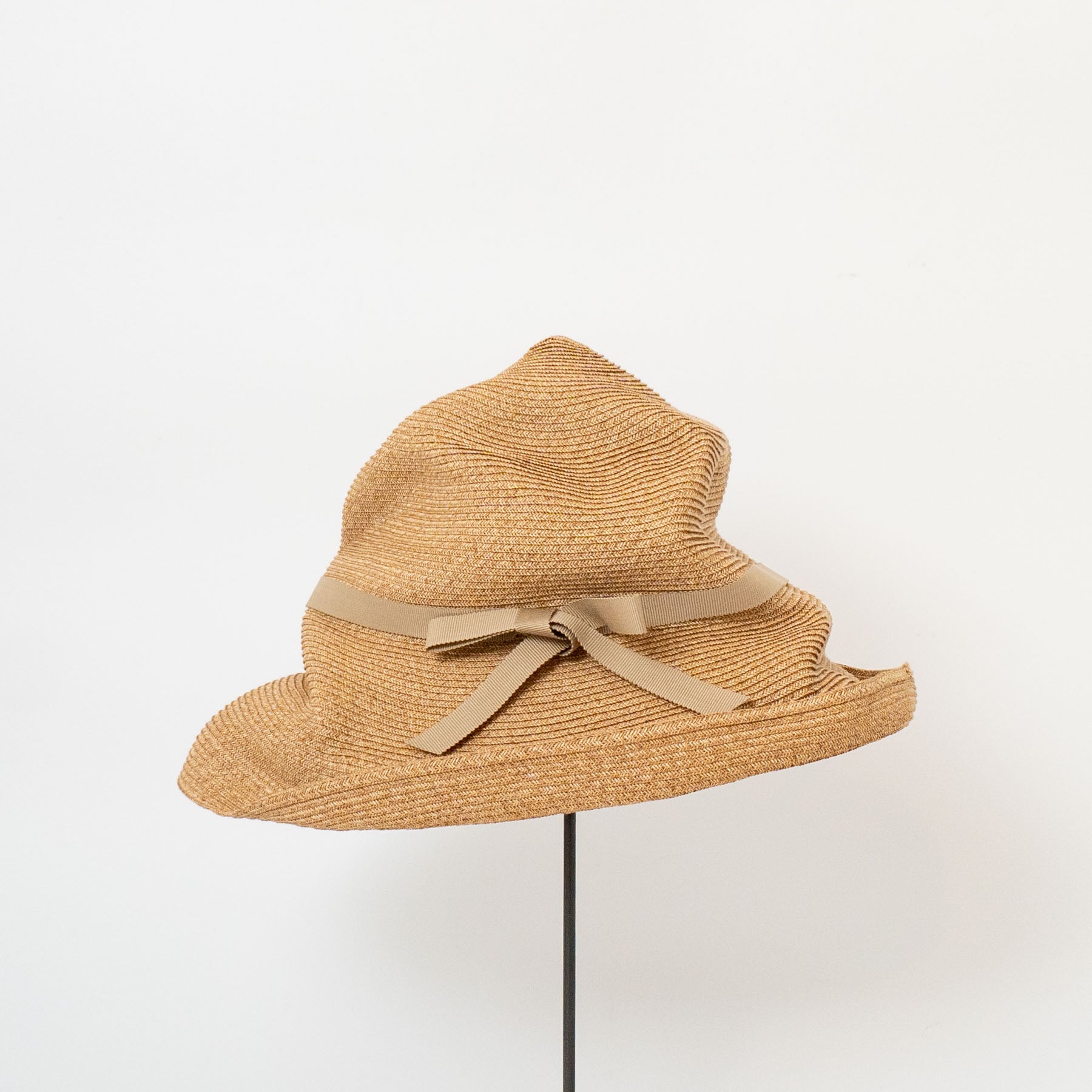 mature ha. / BOXED HAT 11cm brim grosgrain ribbon MBOX-101 col.mix