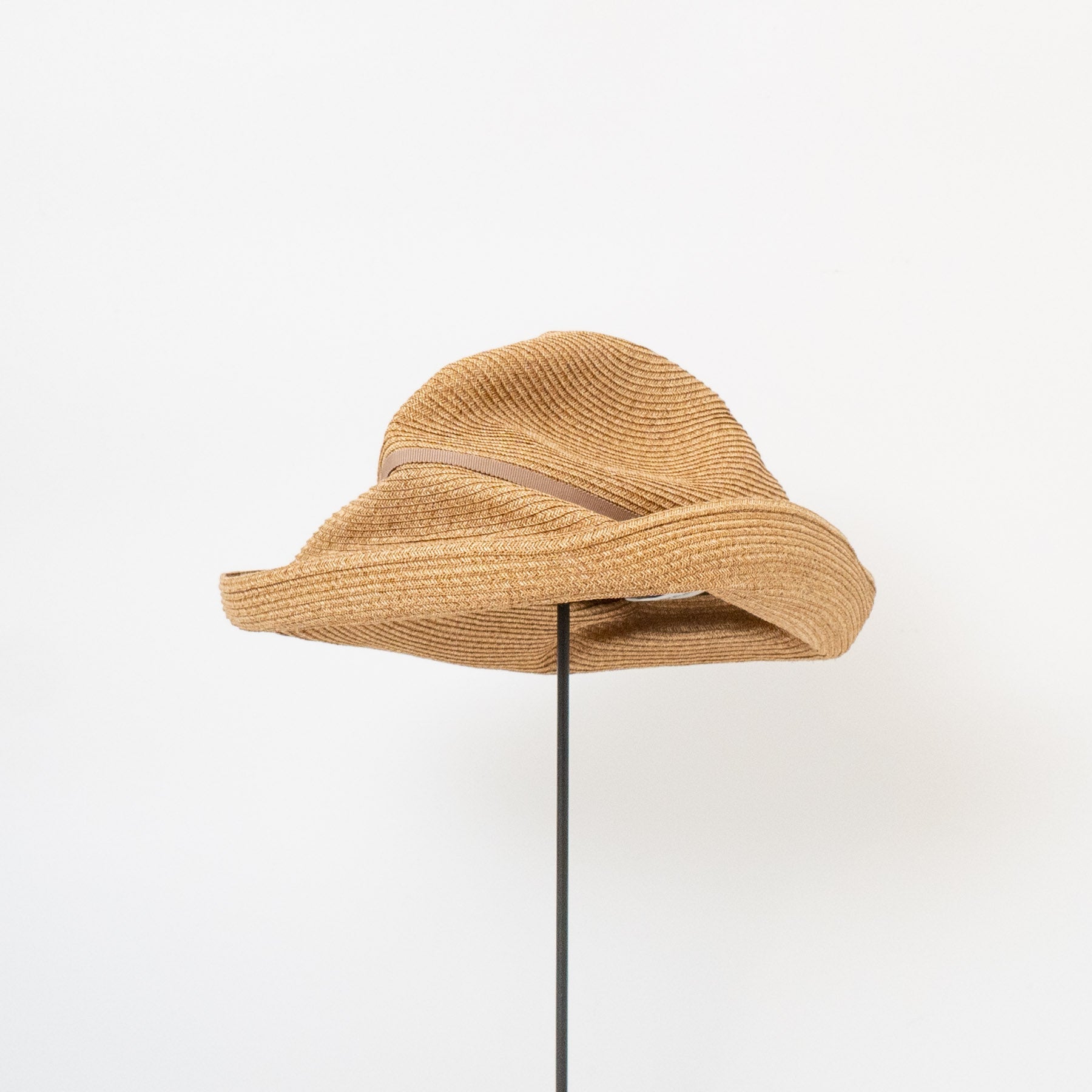 mature ha. / BOXED HAT 11cm brim grosgrain ribbon MBOX-N101MX-Y