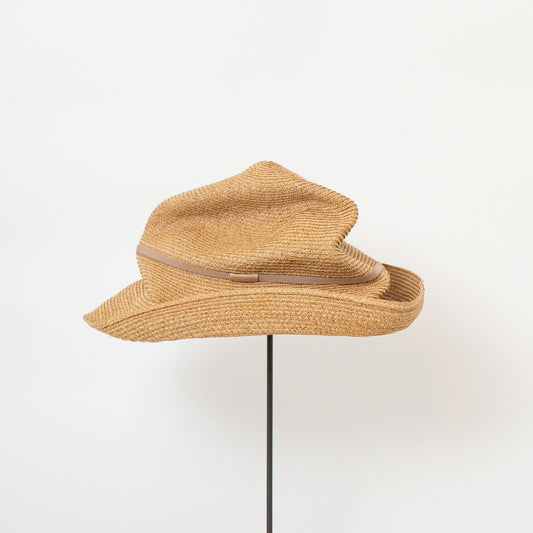 mature ha. /　BOXED HAT 11cm brim grosgrain ribbon MBOX-N101MX-Y - haus-netstore