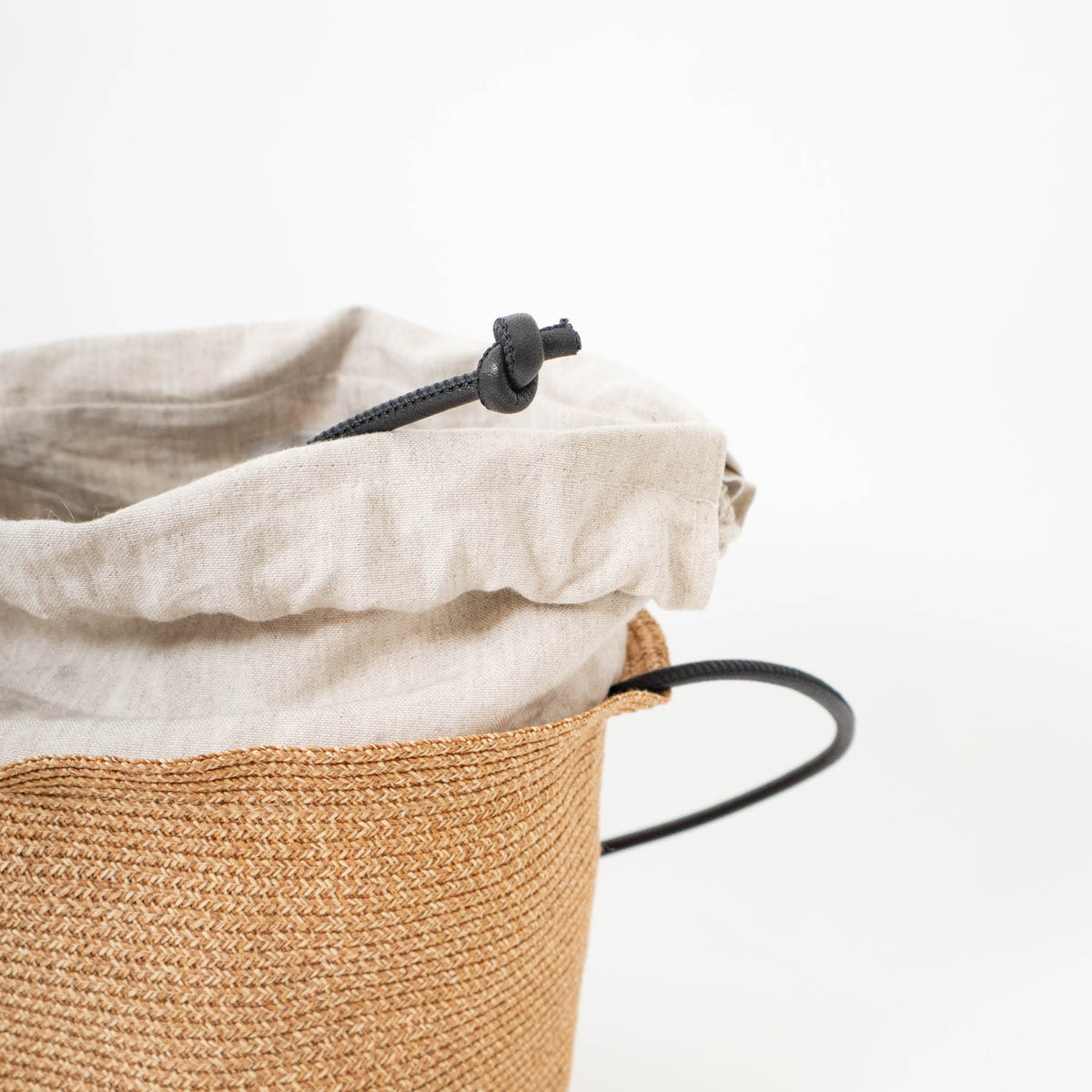 2026SS mature ha.｜paper abaca braid bucket bag small MBOX-700BUBGS