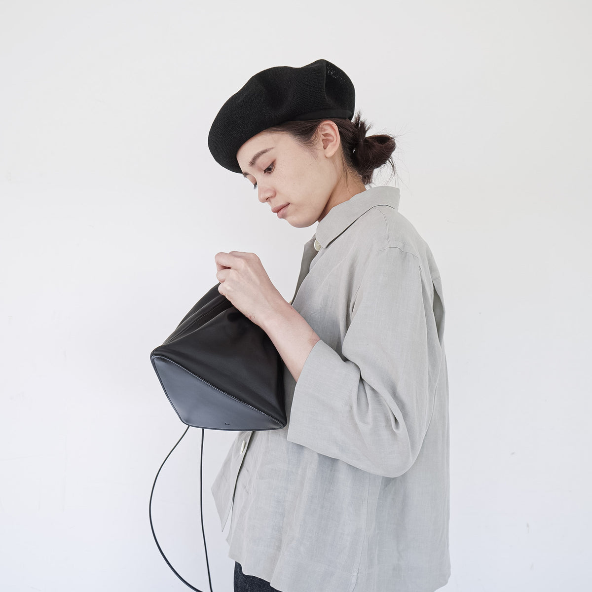 _Fot/　gather bag S _triangle 1102b - haus-netstore