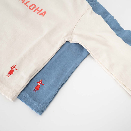 キッズ – SUNSHINE+CLOUD/　grown in the sun キッズ L/S Tシャツ ”ALOHA-MAHALO” - haus-netstore