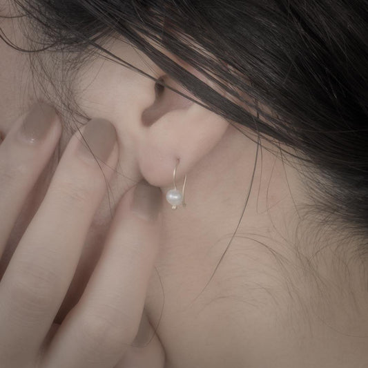 Carla Caruso/　Gem Drop Earrings-White Pearl-Y・H - haus-netstore
